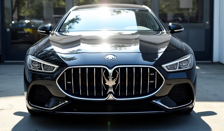 Auto mit perfekt polierter Oberfläche